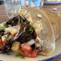 Big salad crepe with hummus and tofu!  at Simply Crepes in Pittsford