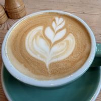 Café Latte mit Erbsenmilch  at The Special Connection in Hamburg