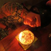 Me on my b-day. I got ears ;-)) at Sushi Kitchen - Sungai Ara in Penang