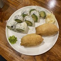 Cucumber avo roll & inari nigiri  at Good Sushi in Vancouver