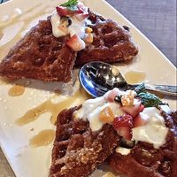 Churro waffle  at GuacStar Kitchen and Cantina in Tempe