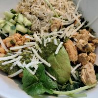 Spicy cilantro verde bowl (vegan) at Tocaya Modern Mexican in West Los Angeles