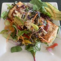 My vegan enchilada the next day. There were two so I thoroughly enjoyed left overs! Delicious.    at The Deck @ Sea Salt in Rainbow Beach