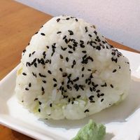 Vegan avocado onigiri at Lucky Cat Cafe in Northeast Singapore
