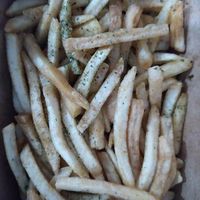 Aonori fries at Lucky Cat Cafe in Northeast Singapore