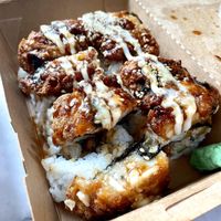 Tofunagi makis at Lucky Cat Cafe in Northeast Singapore