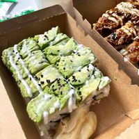 avocado makis at Lucky Cat Cafe in Northeast Singapore