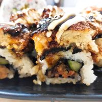 Tofunagi maki at Lucky Cat Cafe in Northeast Singapore