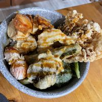 Special don for the day at Lucky Cat Cafe in Northeast Singapore