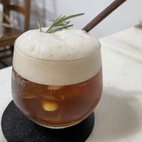 Yuzu black tea at Lucky Cat Cafe in Northeast Singapore