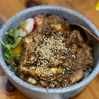 Tounagi Don  at Lucky Cat Cafe in Northeast Singapore