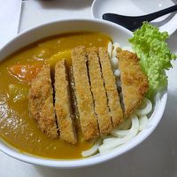 Curry udon (toned down heat this time) at Lucky Cat Cafe in Northeast Singapore