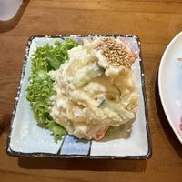 Potato salad  at Lucky Cat Cafe in Northeast Singapore