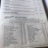 Menu just ask for vegan cheese  at Martelli Pizza Italian in Paphos