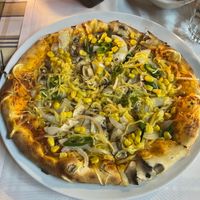 The Mexicana vegan pizza  at Martelli Pizza Italian in Paphos