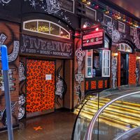 Entrance at Five & Dive in Edmonton