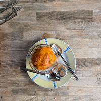 Baked quince!:) at Furat's Fladen Laden in Vienna