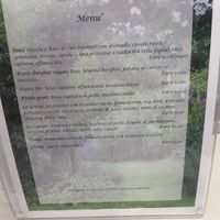 Lunch menu, it’s also possible to sit at tables. Takeaway also for dinner  at Degli Gnomi in Saronno