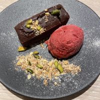 Limited Xmas brownie and raspberry ice cream  at RUCY+R 横浜ジョイナス店 in Yokohama