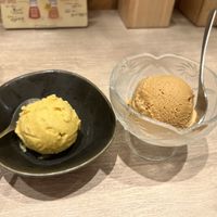 Sweet potato ice-cream and caramel nuts ice-cream  at RUCY+R 横浜ジョイナス店 in Yokohama