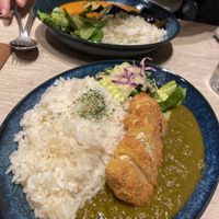 Spinach and tomato curry  at RUCY+R 横浜ジョイナス店 in Yokohama