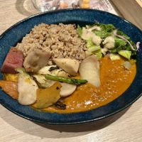 Creamy tomato ramen with roasted vegetables   at RUCY+R 横浜ジョイナス店 in Yokohama