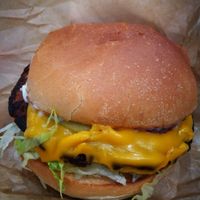 Vegan burger at Green Farmer's in Paris