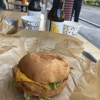 fish burg   at Green Farmer's in Paris