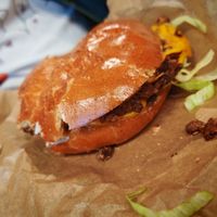 Smash burger at Green Farmer's in Paris