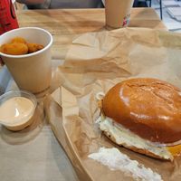 Fish burger and nuggets at Green Farmer's in Paris