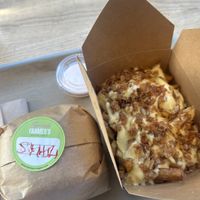 Cheesy fries!   at Green Farmer's in Paris