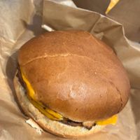 Double cheese burger  at Green Farmer's in Paris