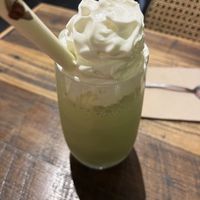 matcha pistachio milkshake  at Elektra - Himalayan Alchemy House in Fitzroy
