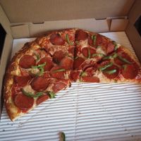 Vegan pepperoni pizza at Taranto's Pizzeria in Powell