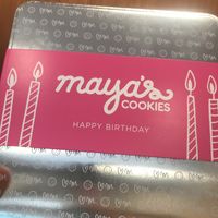 birthday box at Maya's Cookies in San Diego