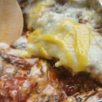 Delicious vegan vegetable lasange. Sooo good. at All Things Sweet Bakery in Lawnton