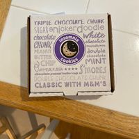 Hot and delicious! at Insomnia Cookies in Santa Barbara