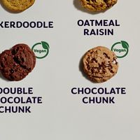 Vegan on the store menu  at Insomnia Cookies in Santa Barbara