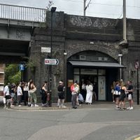 Expect a long line/wait! It wraps around    at pockets in East London