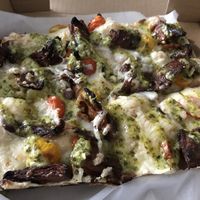 Steak and Cilantro Lime Aioli at Boxcar Pizza in Portland