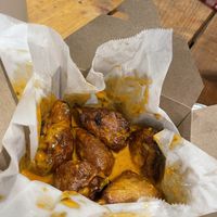 Sriracha and Limecilantro wings $12  at Boxcar Pizza in Portland