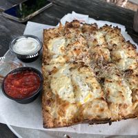 Garlic bread  at Boxcar Pizza in Portland