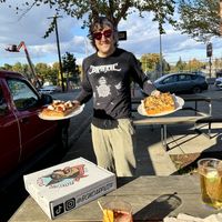 I’m very excited about this pizza here   at Boxcar Pizza in Portland