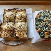 pizza & salad!  at Boxcar Pizza in Portland