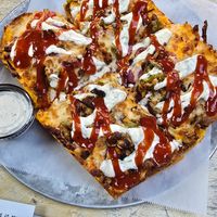 Bacon damn sure at Boxcar Pizza in Portland