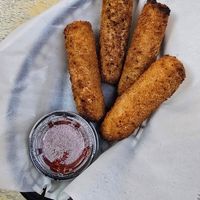 Buds mozzarella sticks at Boxcar Pizza in Portland