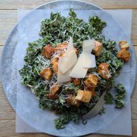 Kale Caesar Salad at Boxcar Pizza in Portland