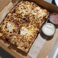 cheesy bread at Boxcar Pizza in Portland