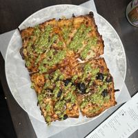 Gluten free Jimmy Pesto  at Boxcar Pizza in Portland