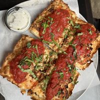 Head on collision with GF crust  at Boxcar Pizza in Portland